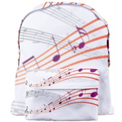 Music Notes Clef Sound Giant Full Print Backpack by HermanTelo