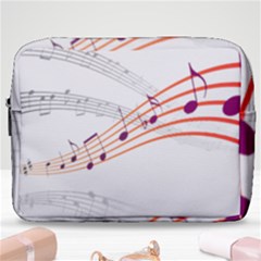 Music Notes Clef Sound Make Up Pouch (large)