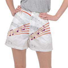 Music Notes Clef Sound Ripstop Shorts by HermanTelo