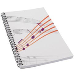 Music Notes Clef Sound 5 5  X 8 5  Notebook