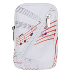 Music Notes Clef Sound Belt Pouch Bag (small)