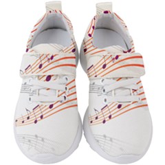 Music Notes Clef Sound Kids  Velcro Strap Shoes