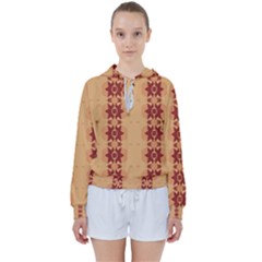 Brown Flower Women s Tie Up Sweat by HermanTelo