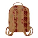 Brown Flower Flap Pocket Backpack (Small) View3