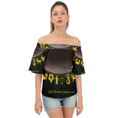 Look To The Stars Off Shoulder Short Sleeve Top