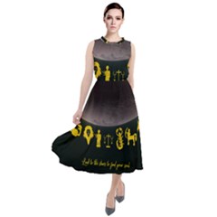 Look To The Stars Round Neck Boho Dress by Alchemy2