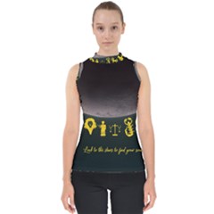 Look To The Stars Mock Neck Shell Top by Alchemy2