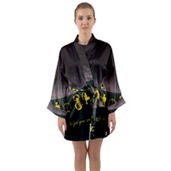 Look To The Stars Long Sleeve Satin Kimono by Alchemy2