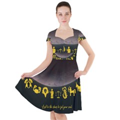 Look To The Stars Cap Sleeve Midi Dress by Alchemy2