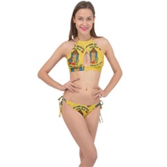 Seaside Heights Beach Club 1960s Cross Front Halter Bikini Set by Alchemy