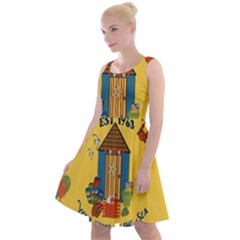 Seaside Heights Beach Club 1960s Knee Length Skater Dress