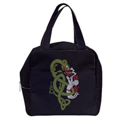 Pepe The Frog Rare Celtic Viking Norse Dragon Pattern Deus Vult Medieval Wojak Crusader Boxy Hand Bag by snek