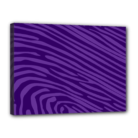 Pattern Texture Purple Canvas 16  X 12  (stretched) by Mariart