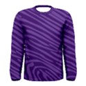 Pattern Texture Purple Men s Long Sleeve Tee View1