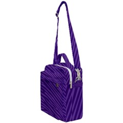 Pattern Texture Purple Crossbody Day Bag