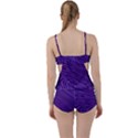 Pattern Texture Purple Boyleg Tankini Set  View2