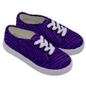 Pattern Texture Purple Kids  Classic Low Top Sneakers View3