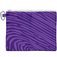 Pattern Texture Purple Canvas Cosmetic Bag (xxxl)