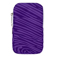 Pattern Texture Purple Waist Pouch (large) by Mariart