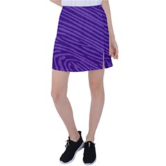 Pattern Texture Purple Tennis Skirt