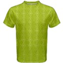 Background Texture Pattern Green Men s Cotton Tee View1