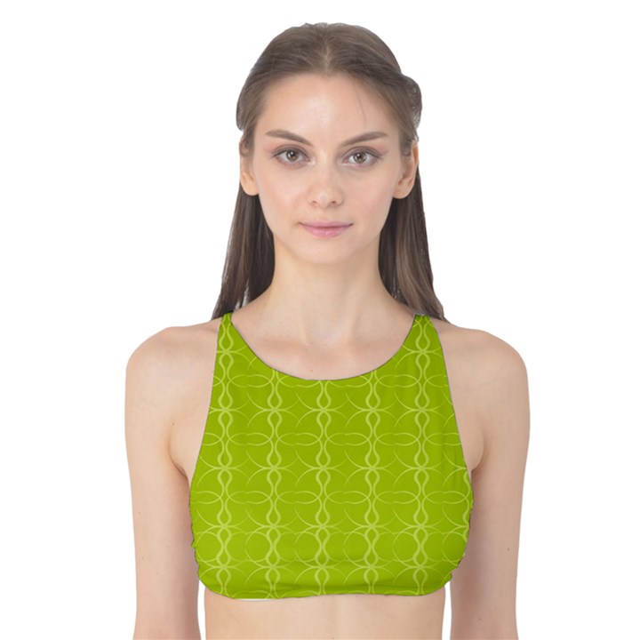 Background Texture Pattern Green Tank Bikini Top