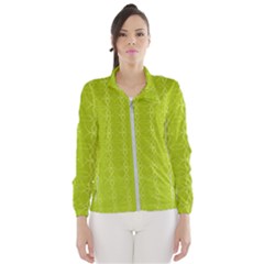 Background Texture Pattern Green Women s Windbreaker by HermanTelo