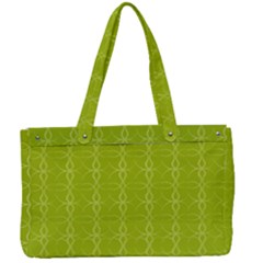 Background Texture Pattern Green Canvas Work Bag by HermanTelo