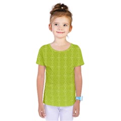 Background Texture Pattern Green Kids  One Piece Tee