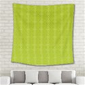 Background Texture Pattern Green Square Tapestry (Large) View2