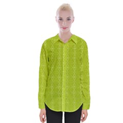 Background Texture Pattern Green Womens Long Sleeve Shirt