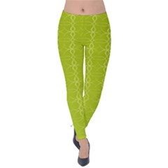 Background Texture Pattern Green Velvet Leggings