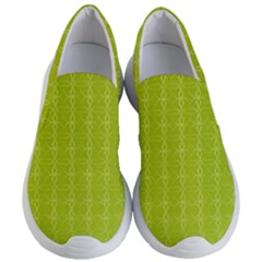 Background Texture Pattern Green Women s Lightweight Slip Ons