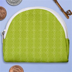 Background Texture Pattern Green Horseshoe Style Canvas Pouch