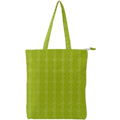 Background Texture Pattern Green Double Zip Up Tote Bag