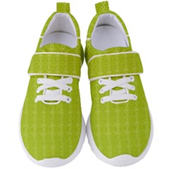 Background Texture Pattern Green Women s Velcro Strap Shoes by HermanTelo