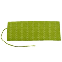 Background Texture Pattern Green Roll Up Canvas Pencil Holder (s)