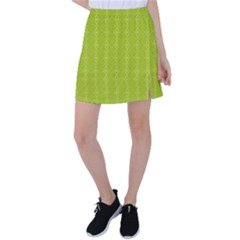 Background Texture Pattern Green Tennis Skirt