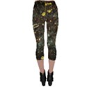 Music Clef Musical Note Background Capri Leggings  View2