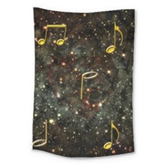 Music Clef Musical Note Background Large Tapestry by HermanTelo