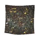 Music Clef Musical Note Background Square Tapestry (Small) View1