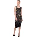 Music Clef Musical Note Background Sleeveless Pencil Dress View3