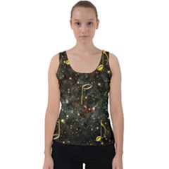 Music Clef Musical Note Background Velvet Tank Top