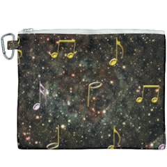 Music Clef Musical Note Background Canvas Cosmetic Bag (xxxl)