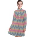 Pattern Background Texture Colorful Long Sleeve Chiffon Shirt Dress View1