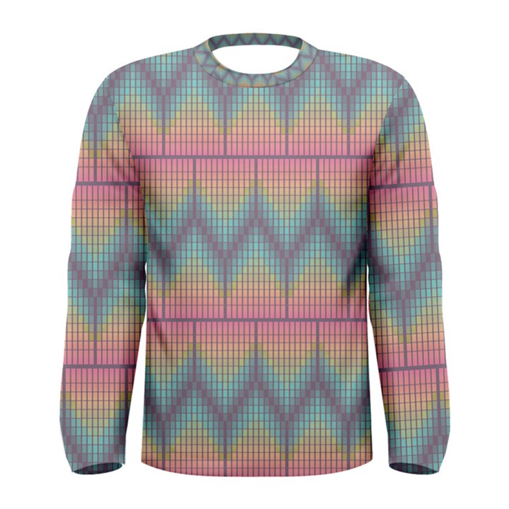 Pattern Background Texture Colorful Men s Long Sleeve Tee