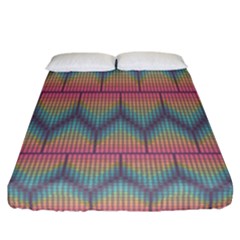 Pattern Background Texture Colorful Fitted Sheet (california King Size)