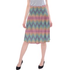 Pattern Background Texture Colorful Midi Beach Skirt