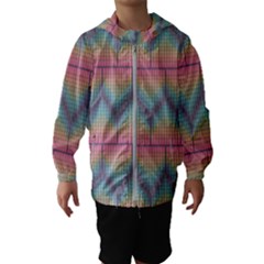 Pattern Background Texture Colorful Kids  Hooded Windbreaker