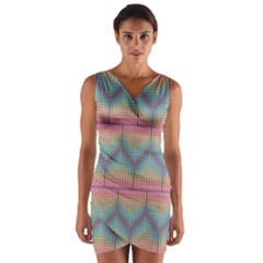 Pattern Background Texture Colorful Wrap Front Bodycon Dress